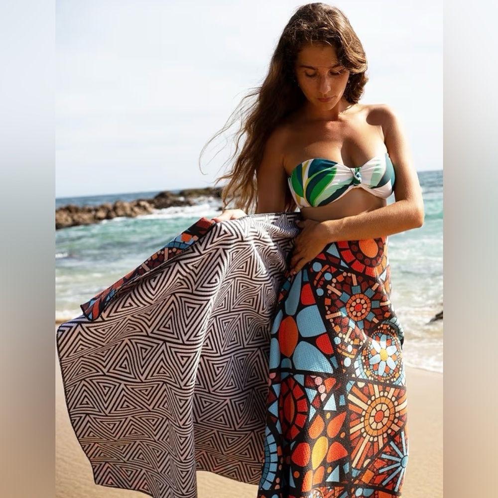 Elite Trend Microfiber Beach Towel Waffle  Ojoy (78x35 inches)